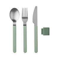 BESTECK-SET Silueta Nordic Sage - Mintgrün, Metall - Mepal
