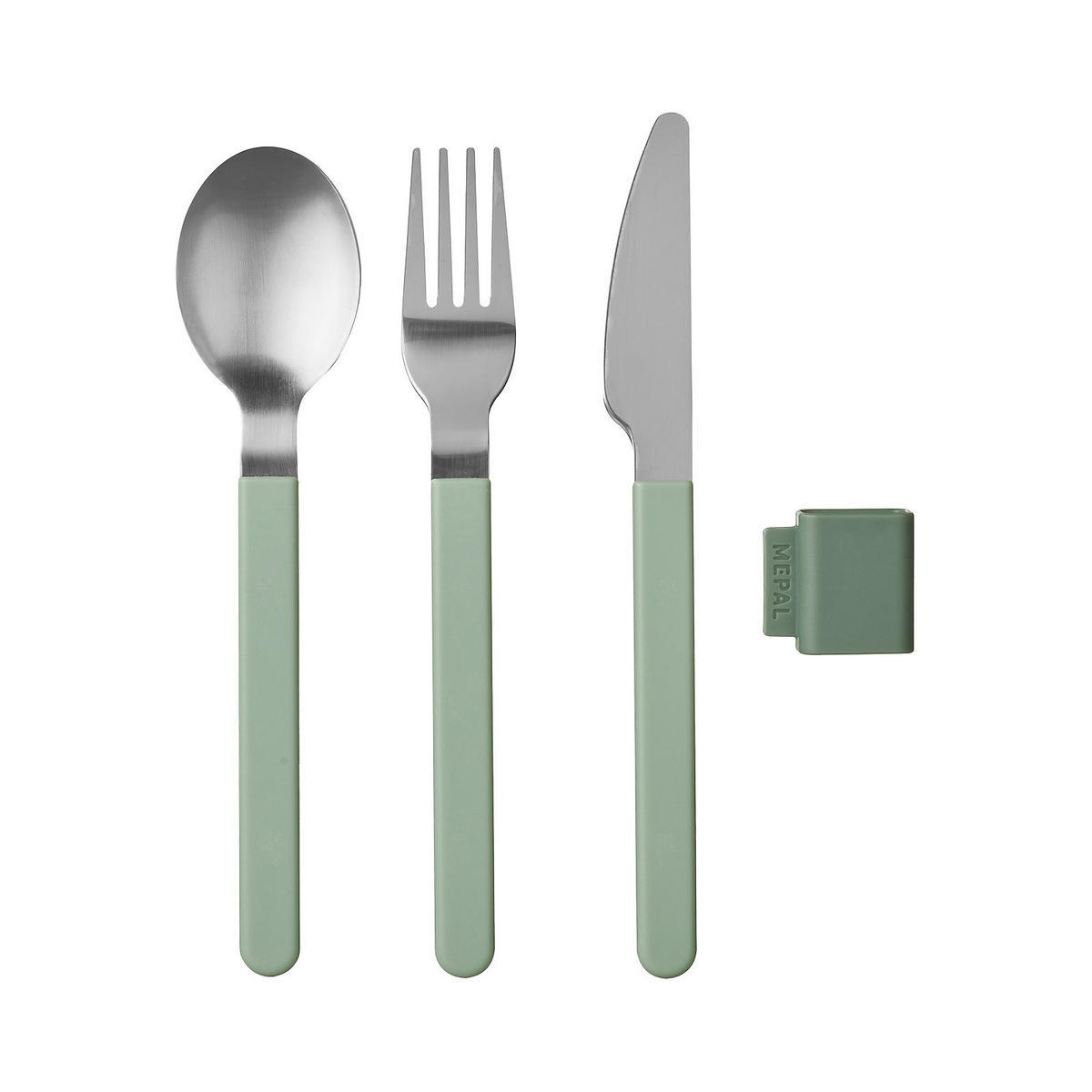 BESTECK-SET Silueta Nordic Sage - Mintgrün, Metall - Mepal
