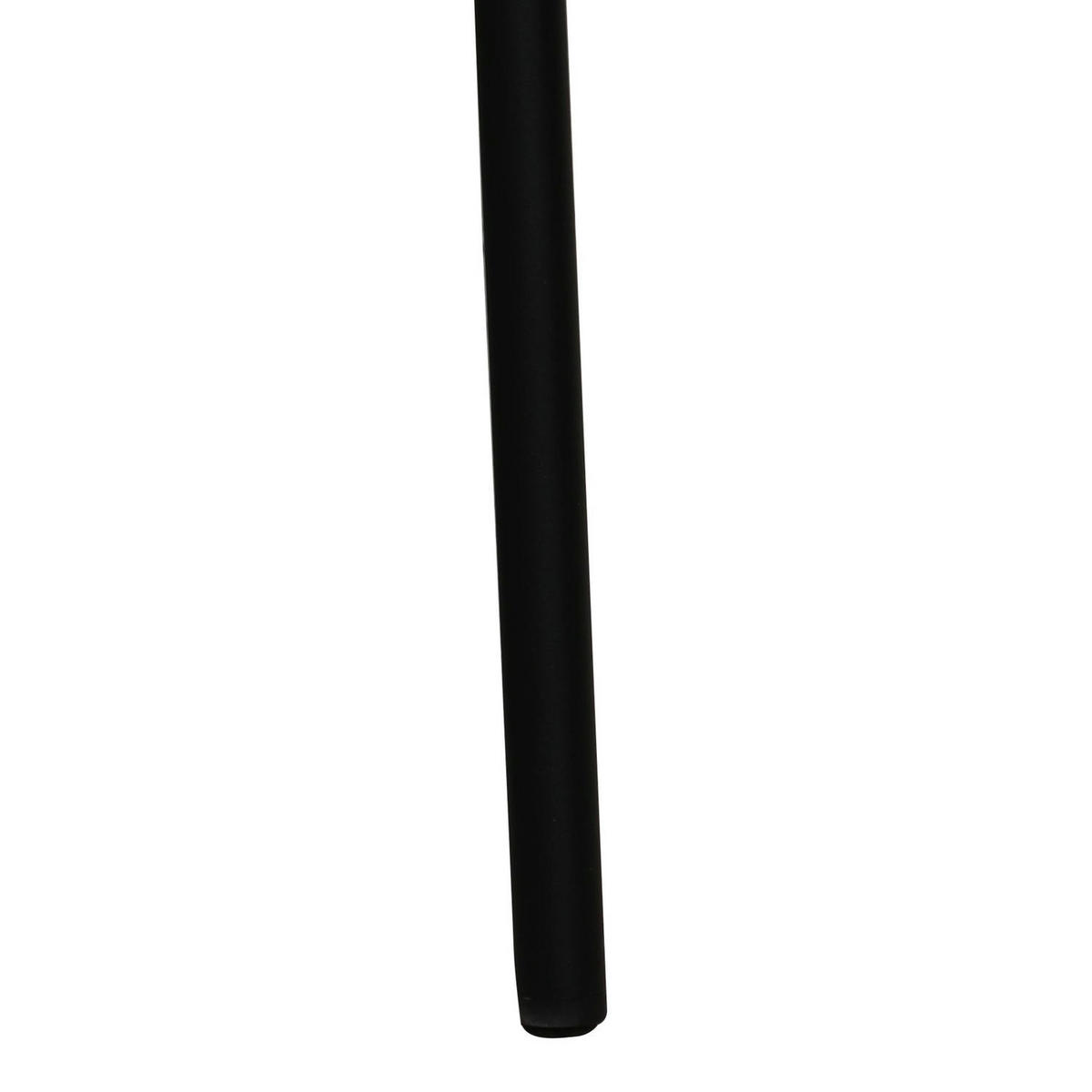 STUHL-SET 2 Stück in Teddystoff Schwarz - Schwarz, Textil/Metall (50/82/58cm) - Furnhouse