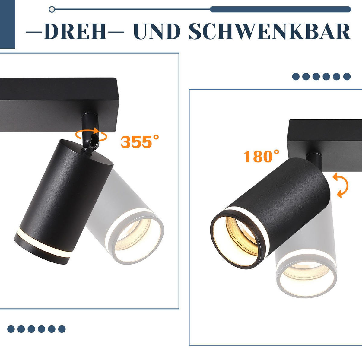 STRAHLER Taunus 2-flammig 28.5/5/17 cm - Schwarz, Metall (28.5/5/17cm) - Nettlife