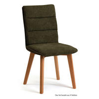 ESSZIMMERSTUHL (8er-Set) Darija 47x92x60 Eiche geölt/Khaki - Dunkelgrün/Eichefarben, Kunststoff (60/92/47cm) - 58aufmkessel
