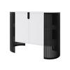 KOMMODE Fikoli - Schwarz/Weiß, Holzwerkstoff/Metall (120/90/40cm) - MIRJAN24