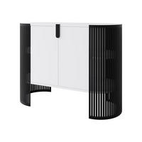 KOMMODE Fikoli - Schwarz/Weiß, Holzwerkstoff/Metall (120/90/40cm) - MIRJAN24