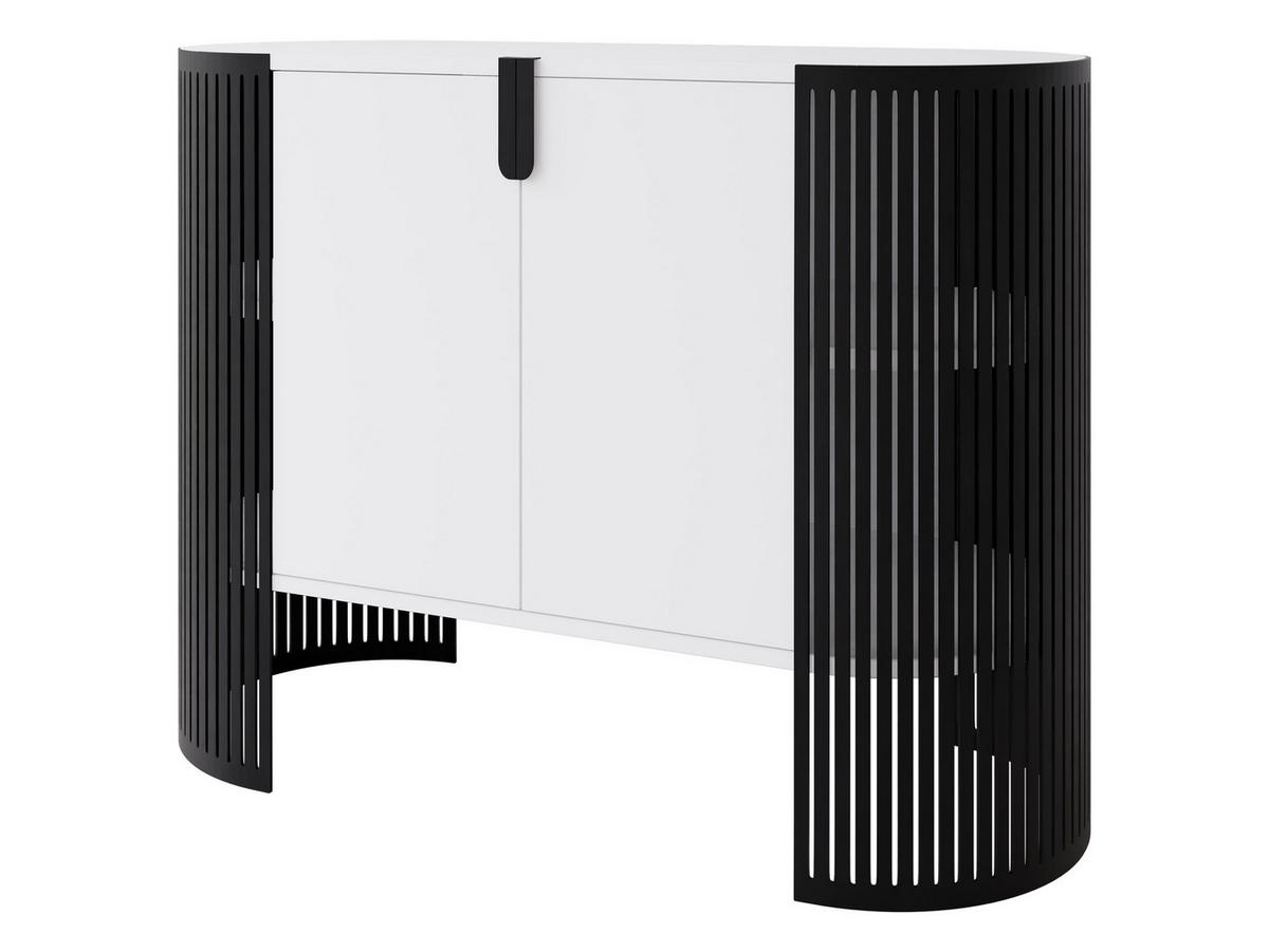 KOMMODE Fikoli - Schwarz/Weiß, Holzwerkstoff/Metall (120/90/40cm) - MIRJAN24