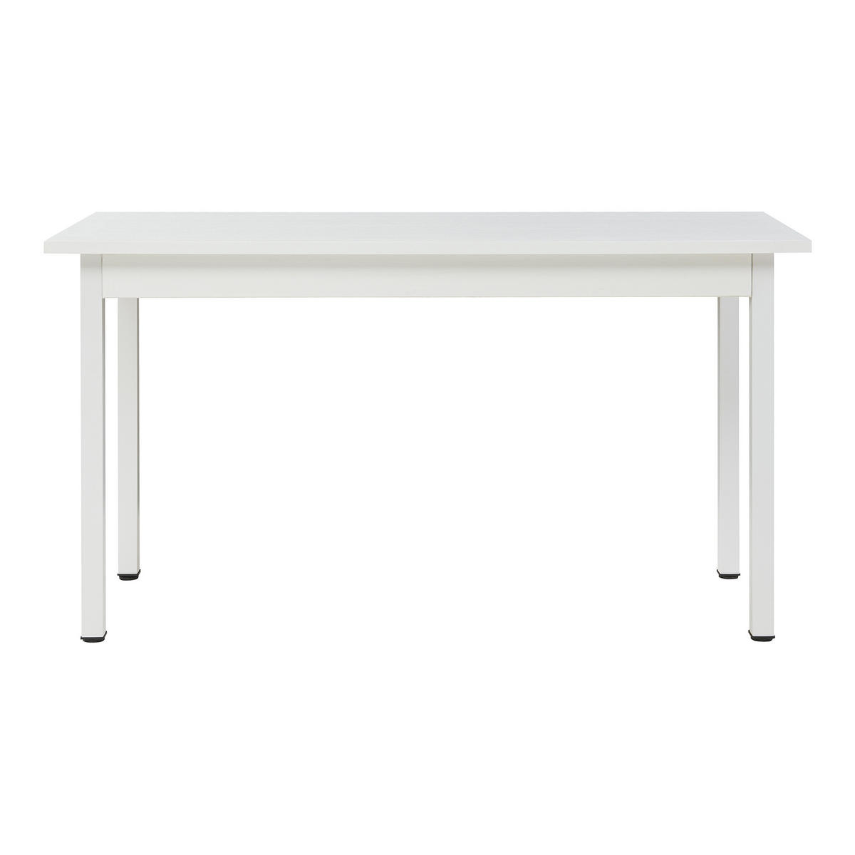 ESSTISCH - Weiß, Holzwerkstoff/Metall (60/140/75cm) - [en.casa]