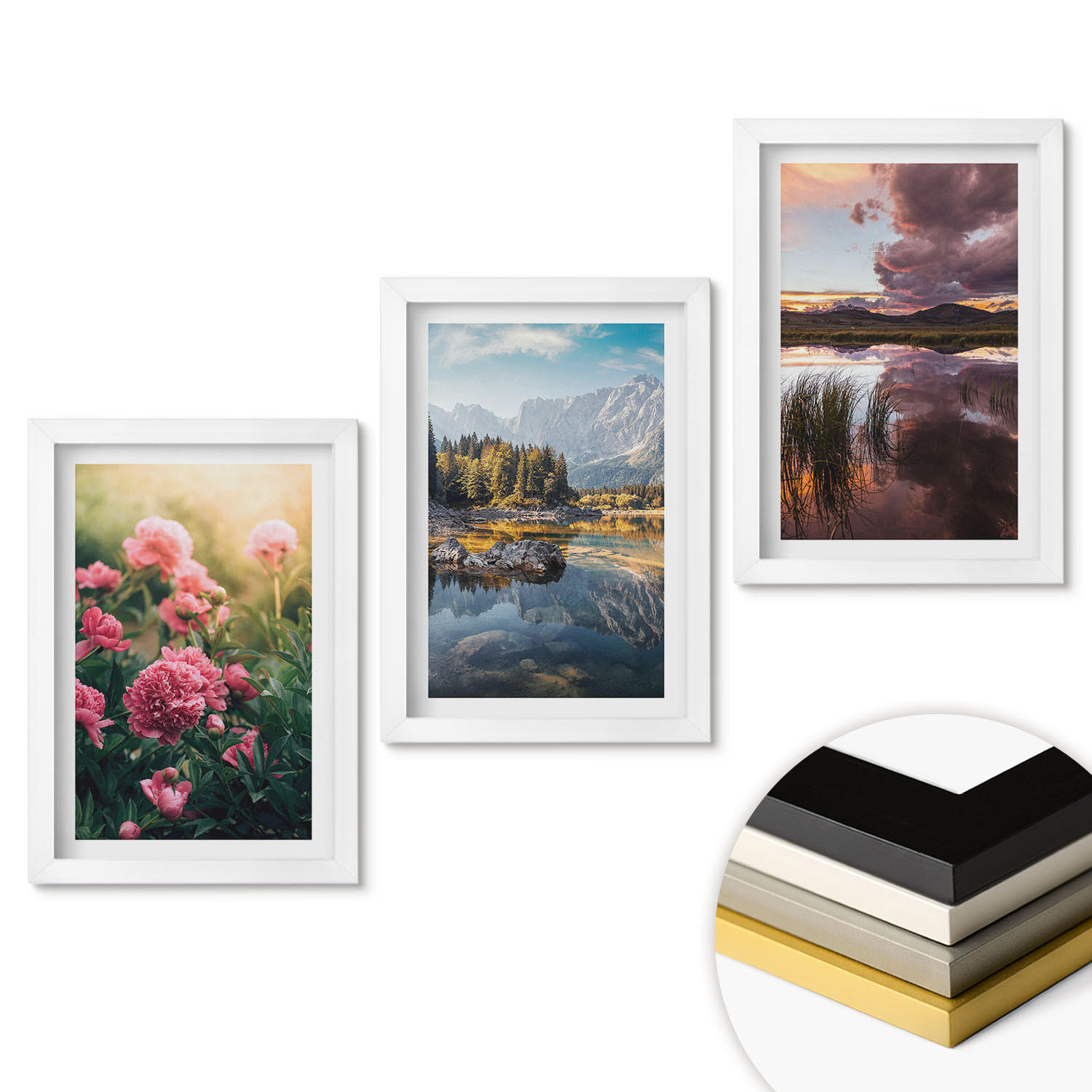 ArtPrintCave Wandbilder Weiß 20x30 cm