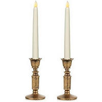 KERZENSTÄNDER 2er Set Gold 14 cm - Goldfarben, Kunststoff (10/10/10cm)