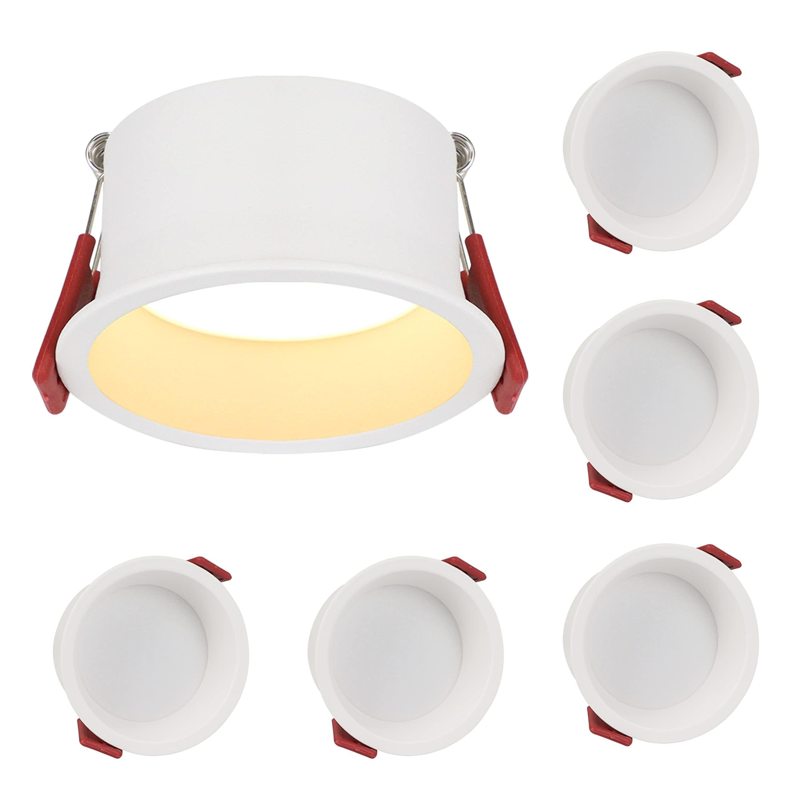 EINBAUSTRAHLER Adelmo II 8.1/6.6/4.3cm - Weiß, Metall (8.1/6.6/4.3cm) - Nettlife