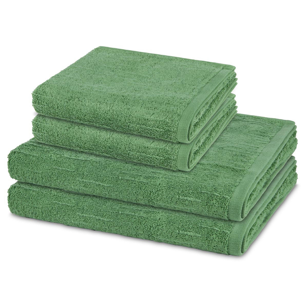 FROTTIERSET Premium 4-teilig - Grün, Textil (50/100cm) - Ross