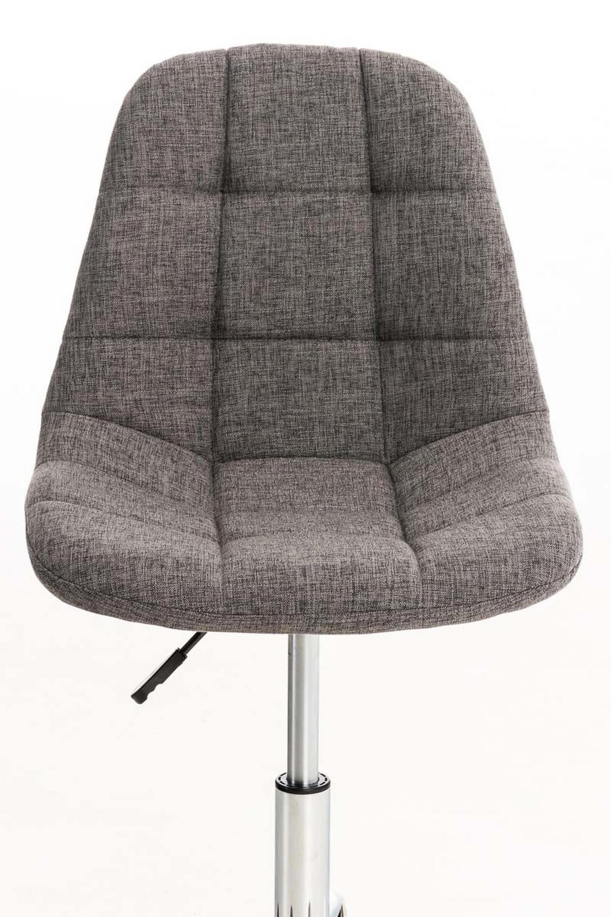 BÜROSTUHL Emily, Stoff Hellgrau - Grau, Textil/Metall (55/91/55cm) - TPFLiving