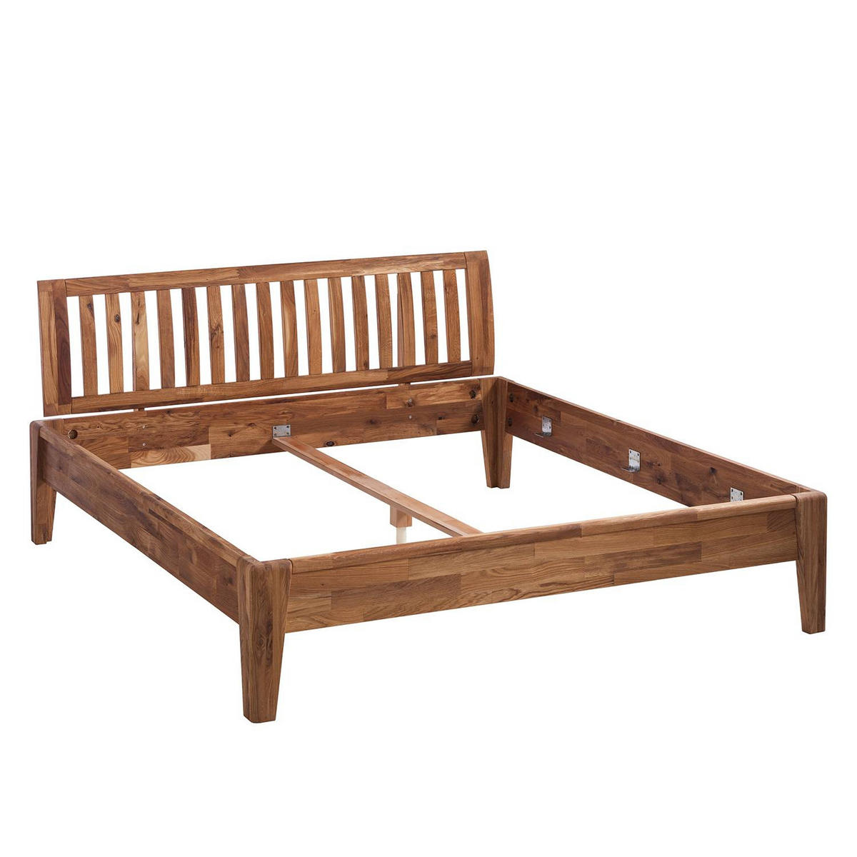 BETT - Massivholz - Eichefarben, Holz (160/200cm) - home24