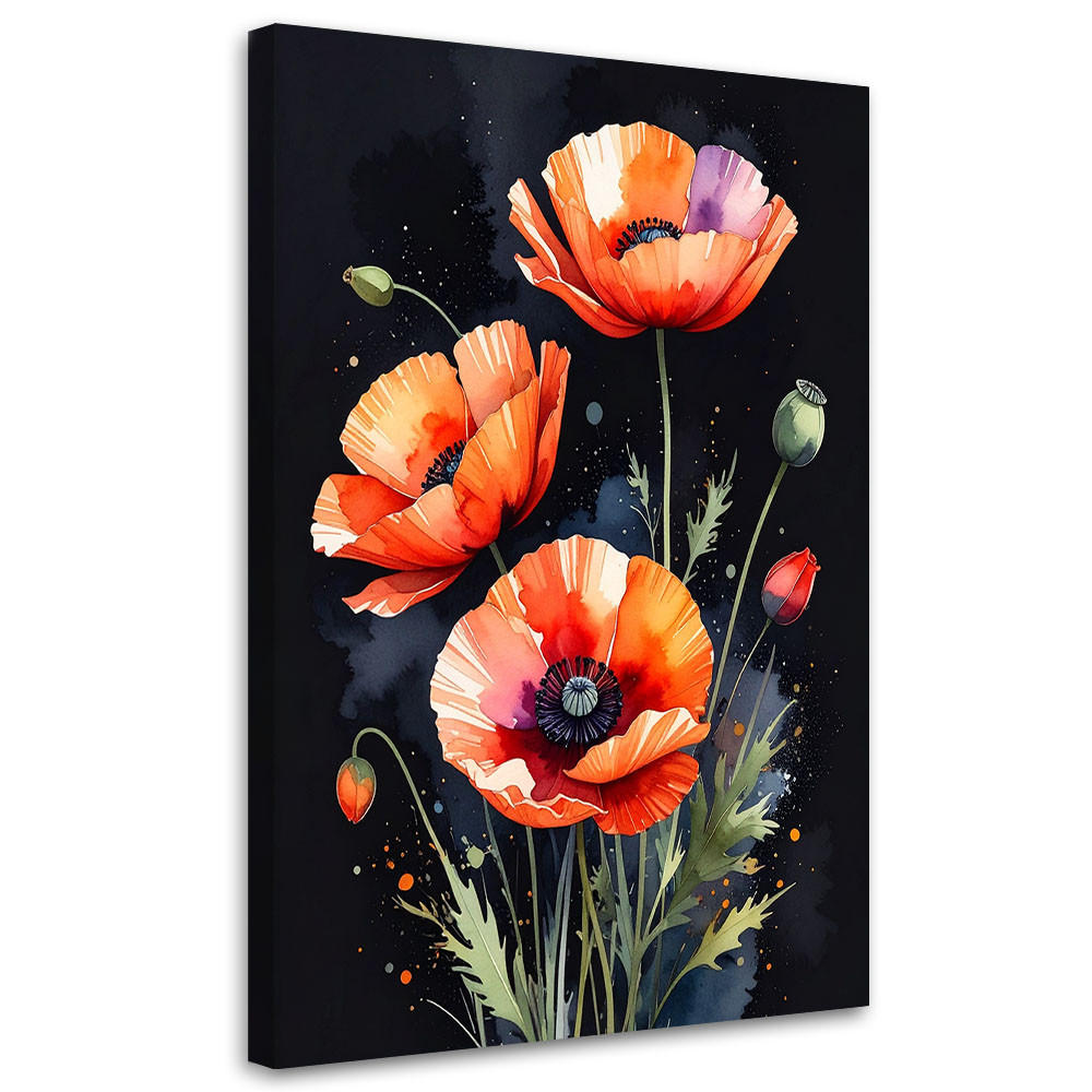 Feeby Leinwandbild, Rot 70x100 cm
