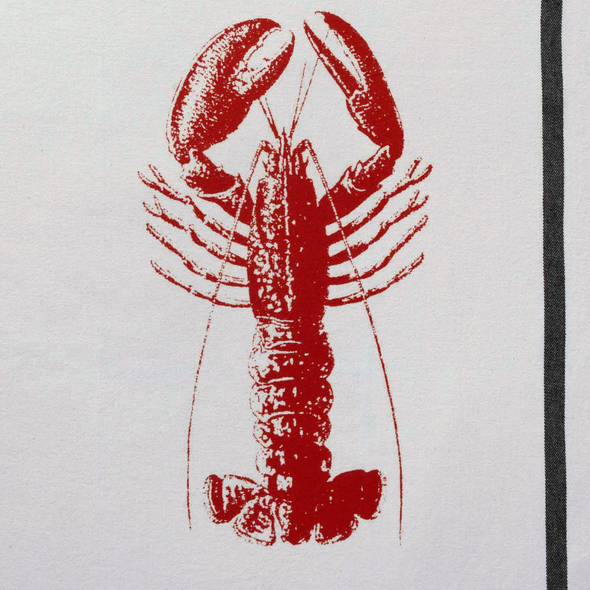 KÜCHENTUCH Homard weiß/rot 50 x 70 cm - Rot/Weiß, Textil (50/50cm)
