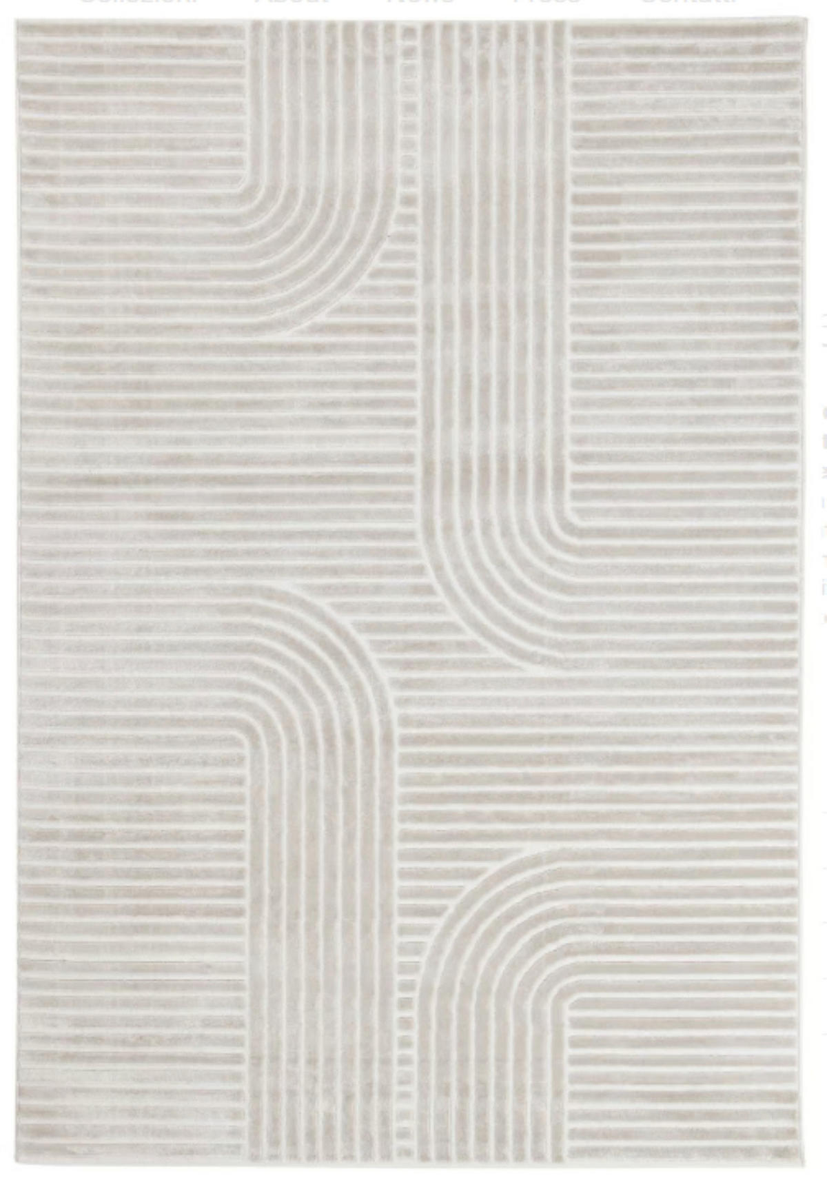 TEPPICH modern Flachgewebe CHIKA Beige 120 x 170 cm - Beige, Textil (120/170cm) - Novatrend