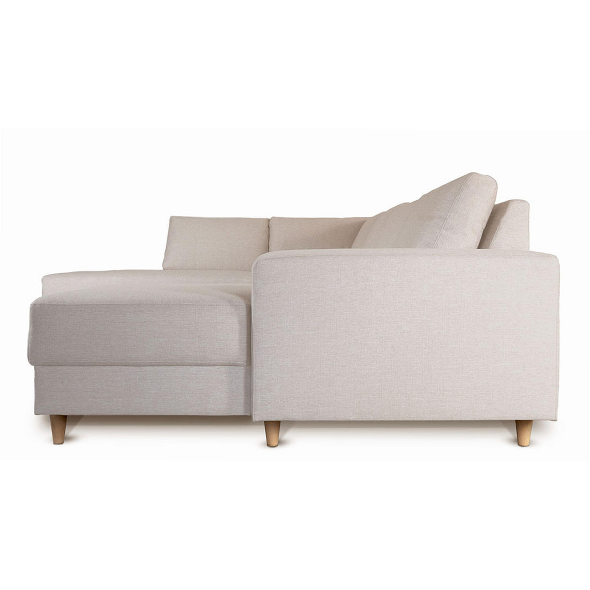 WOHNLANDSCHAFT hell beige - Beige, Textil (288/82/225cm) - ebuy24