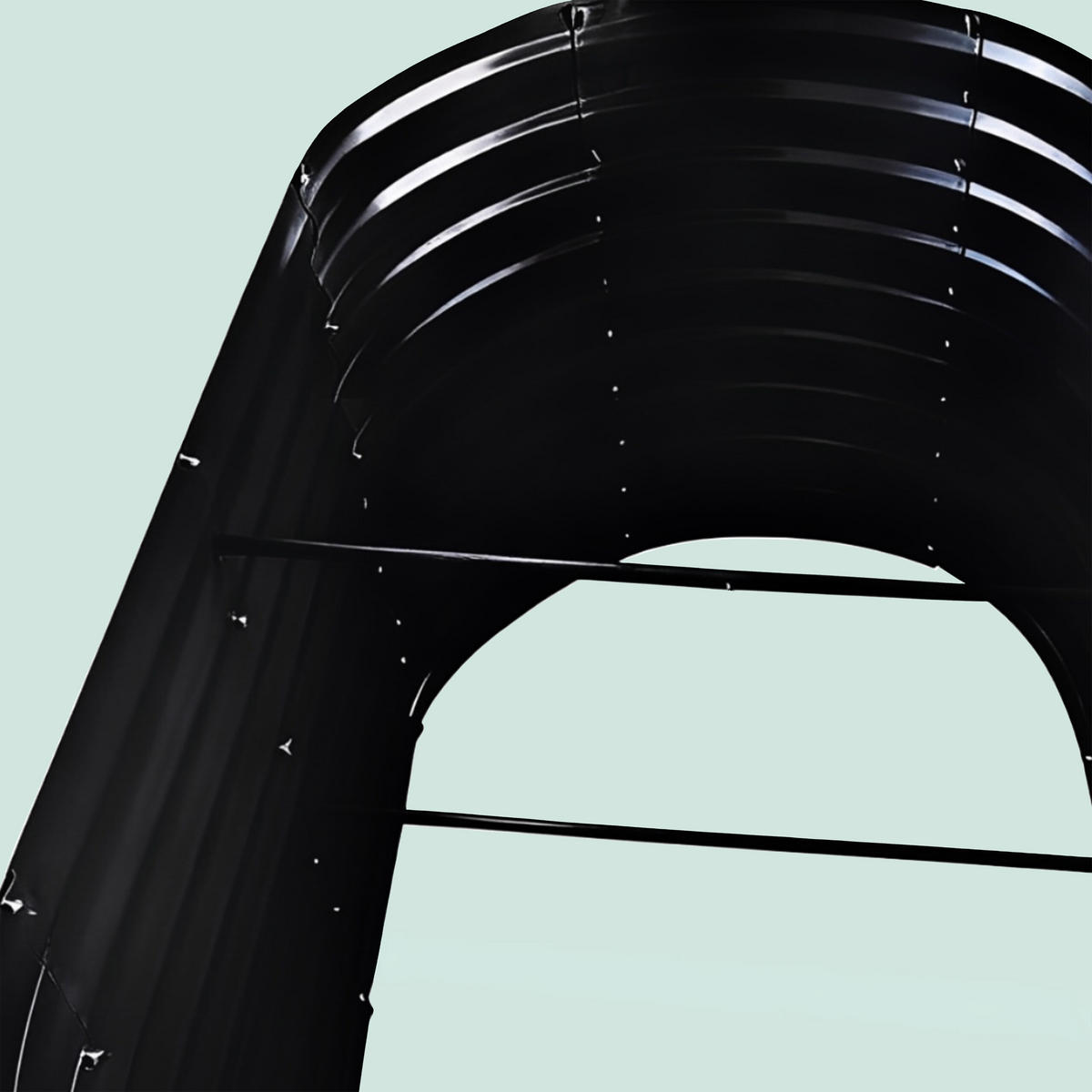 HOCHBEET - Schwarz, Metall (80/160/80cm) - Relaxdays