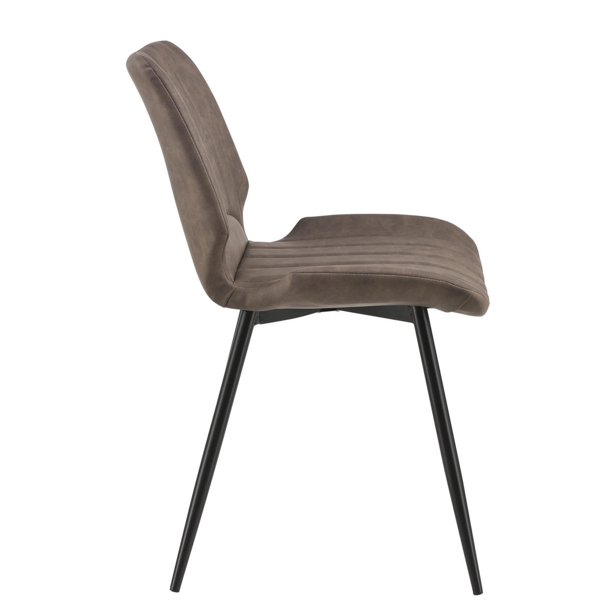 ESSZIMMERSTUHL Mendoza 6er Set - Braun, Leder (58/77/46cm) - [en.casa]