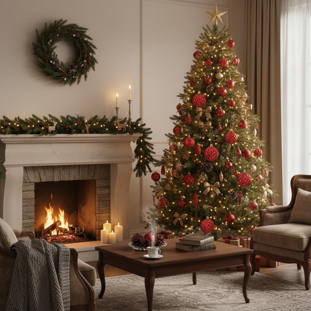 WEIHNACHTSKUGELN 6 cm 35 Stk. - Rot, Kunststoff (16/36/16cm) - Home Styling Collection