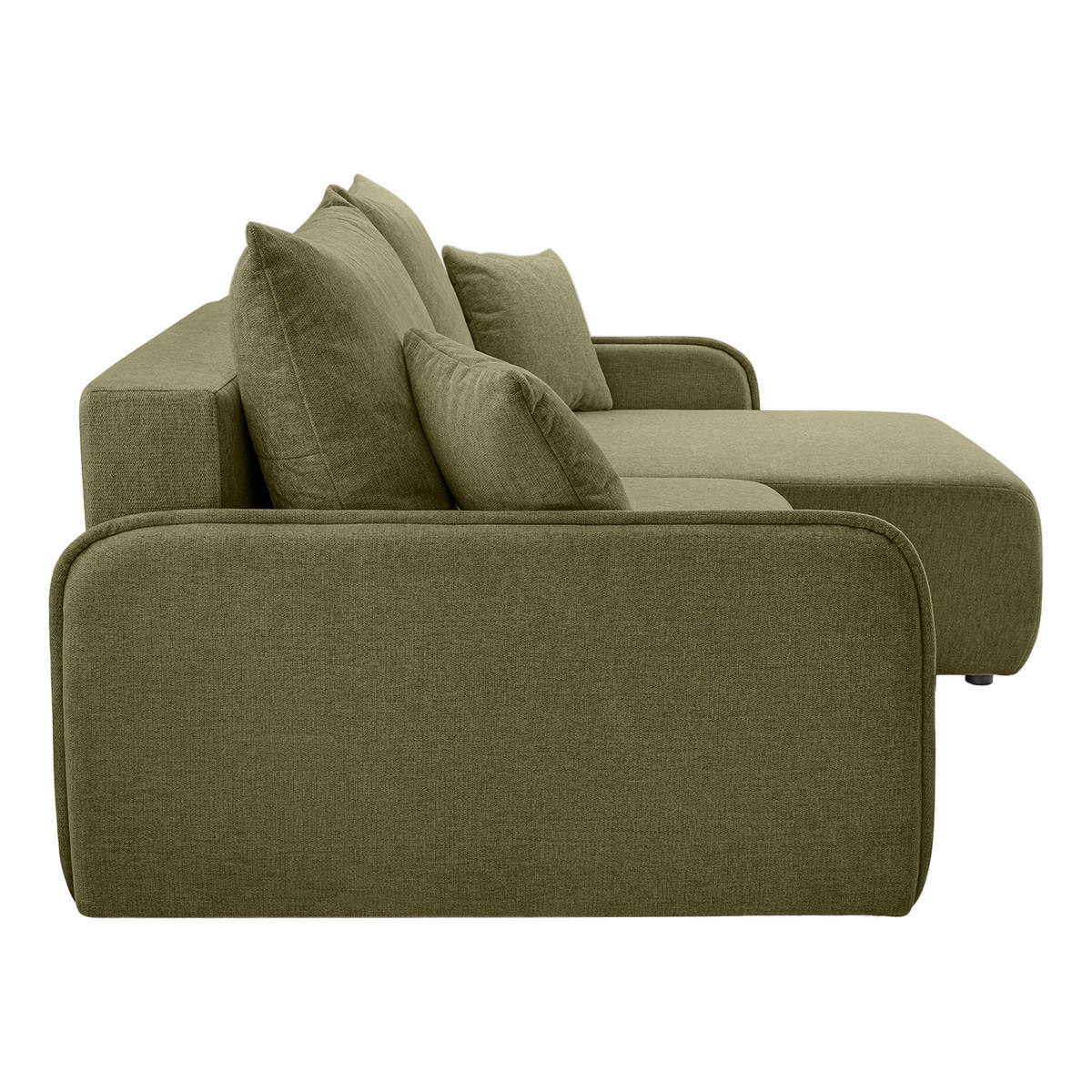 ECKSOFA BLIKO mit Schlaffunktion, Grün - Grün, Textil (198/150cm) - Fedve