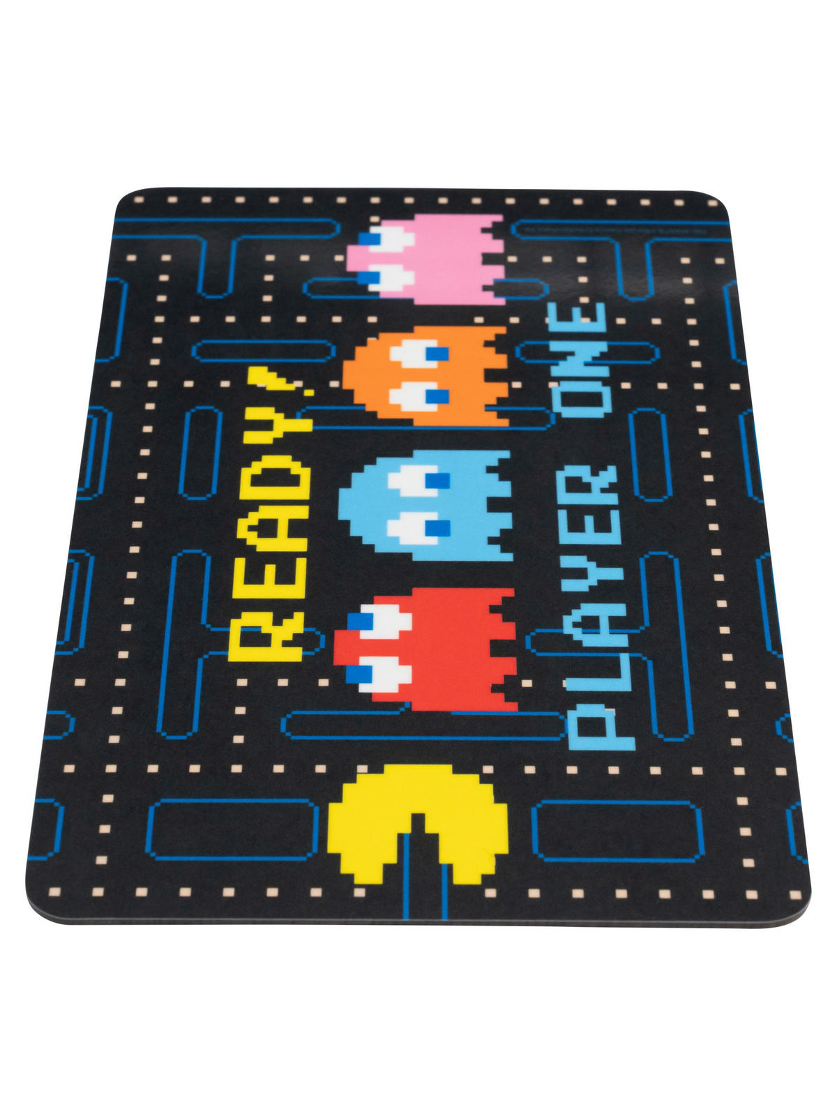 BRETTCHEN Pac-Man Ready! Player One Schwarz 14,5 x 23,5 cm - Schwarz, Kunststoff (14.5/23.5cm) - United Labels