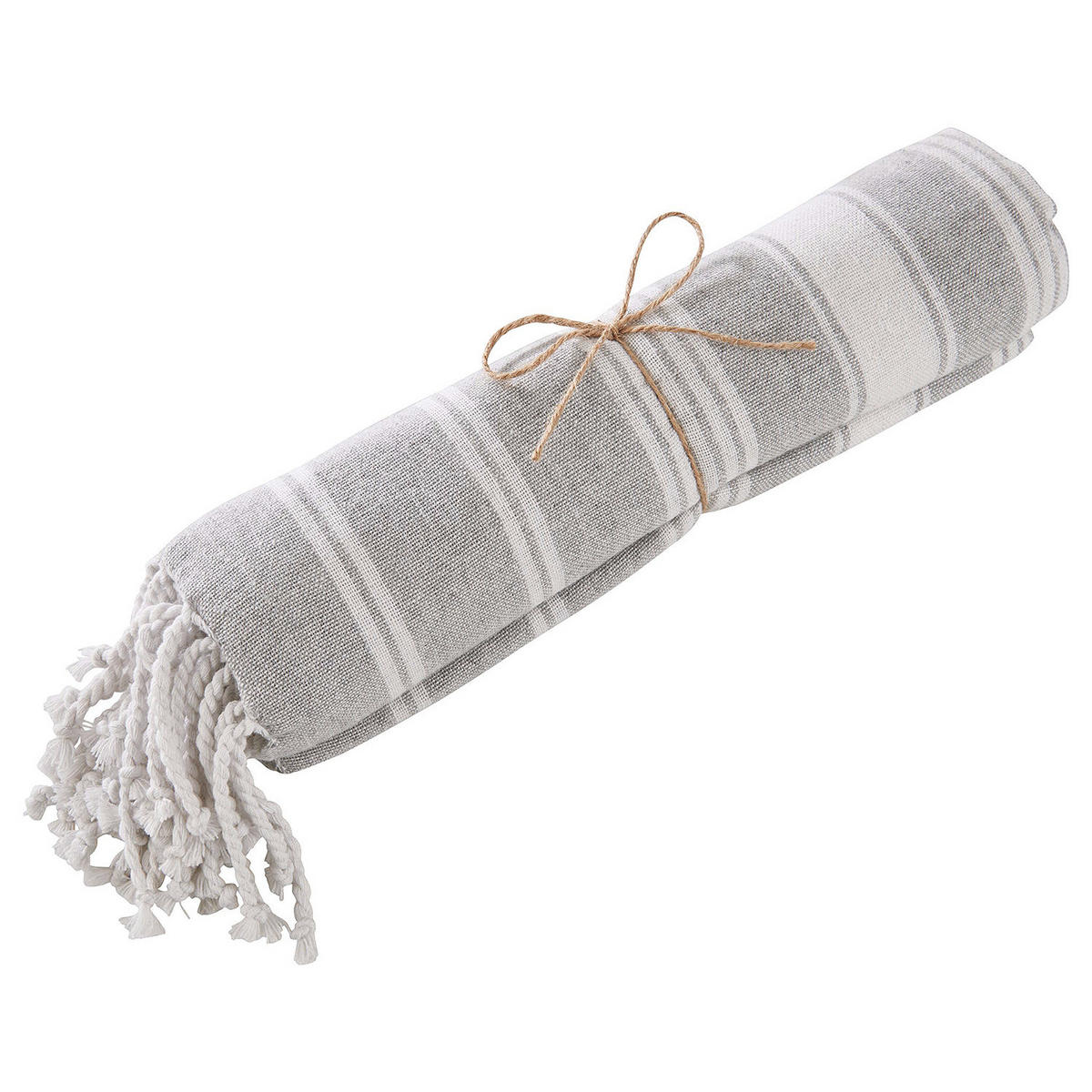 HAMAMTUCH Surfside - Grau, Textil (90/170cm) - Butlers