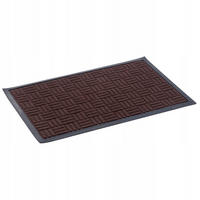FUSSMATTE 60 x 40 cm, braun - Dunkelbraun, Kunststoff (60/40cm) - KADAX