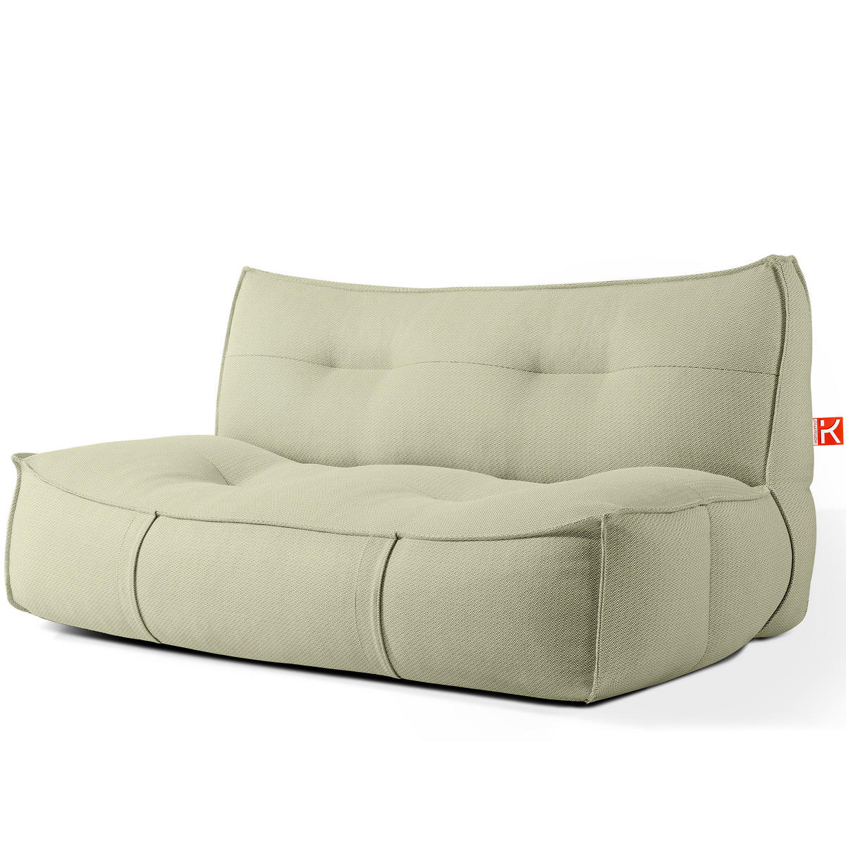 GARTENSOFA LOVIA Lounge, Hellgrün/Weiß - Hellgrün, Textil (177/82/106cm) - KONSIMO®