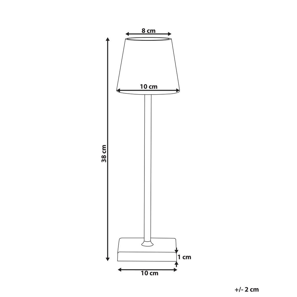 Thumbnail - Beliani Led-Tischleuchte, Grün, Metall, LED integriert, 10x38x10 cm, Lampen & Leuchten, Innenbeleuchtung, Tischlampen, T...