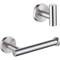 HANDTUCHSTANGE , mit Haken - Transparent, Metall (8.8/5.6/18cm) - BELZ