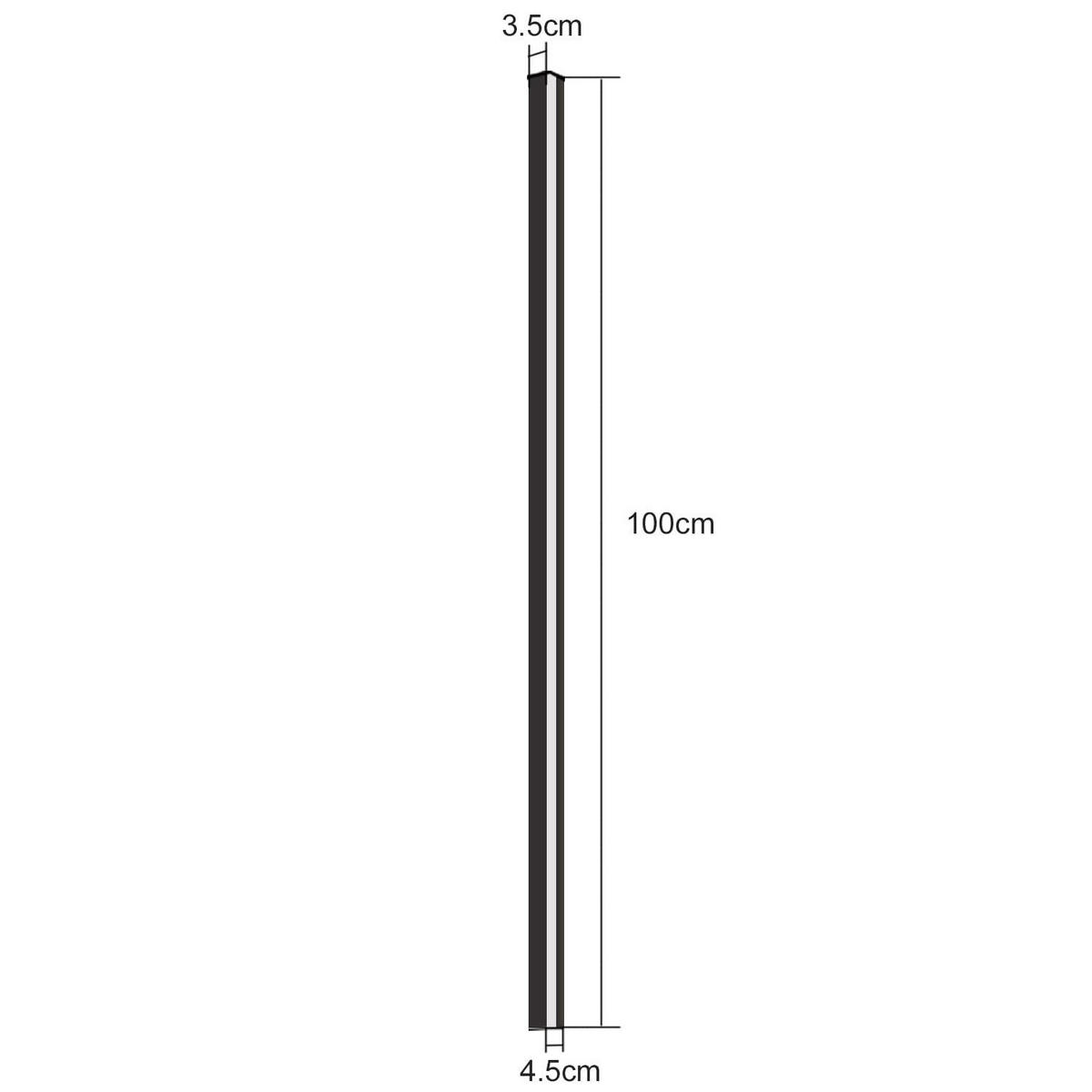 LED WANDLEUCHTE Schatz - Schwarz, Metall (4/3/100cm) - Nettlife