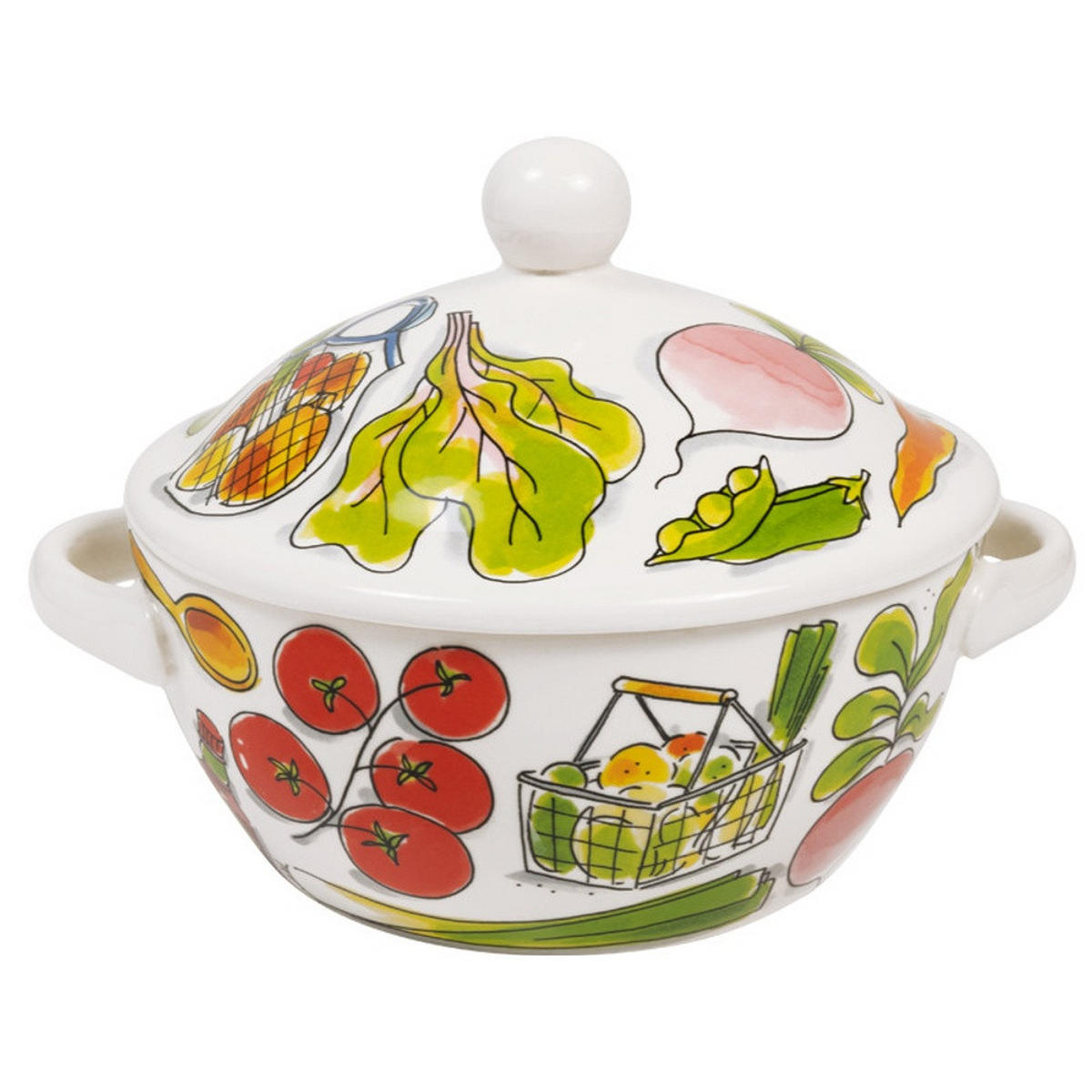 SCHALE Hot Soup in Bunt - 23cm - Multicolor, Keramik (21.5/18/21.5cm) - Blond Amsterdam