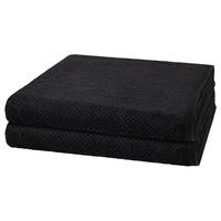 DUSCHTUCH Pure 2er-Set - Dunkelgrau, Textil (80/150cm) - Cawö