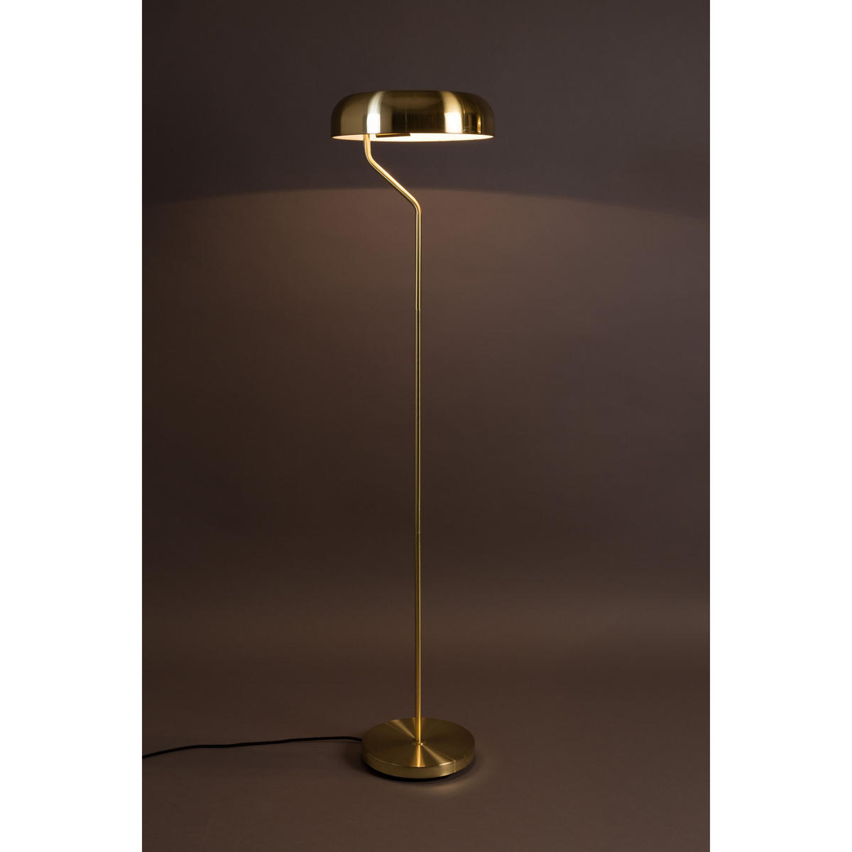 STEHLAMPE Eclipse Gold - Goldfarben, Metall (30/30/130cm) - Dutchbone