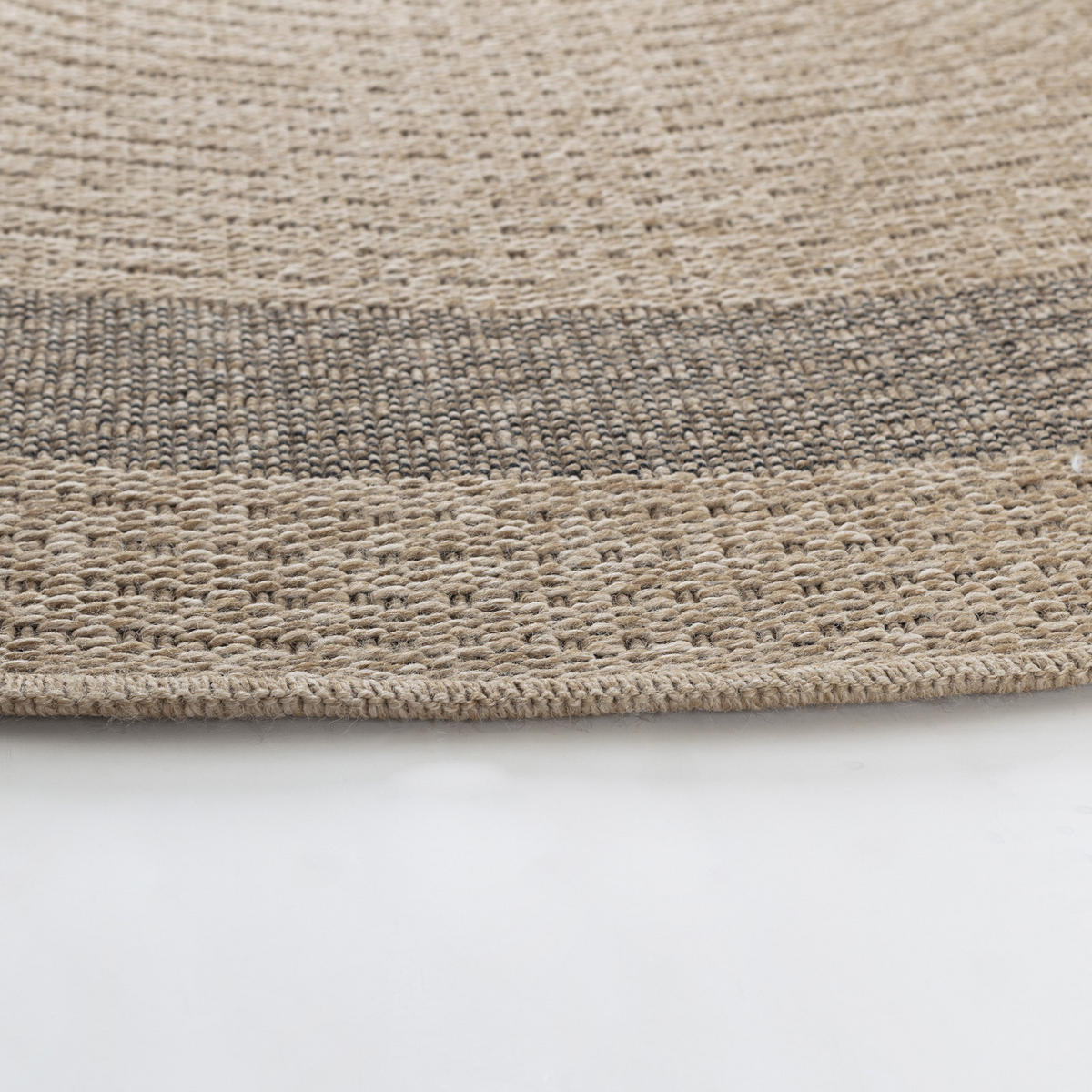 OUTDOORTEPPICH Rhonda Rund Jute-Optik Ø 100 cm Beige - Beige, Textil (100/100cm) - LIVABLISS