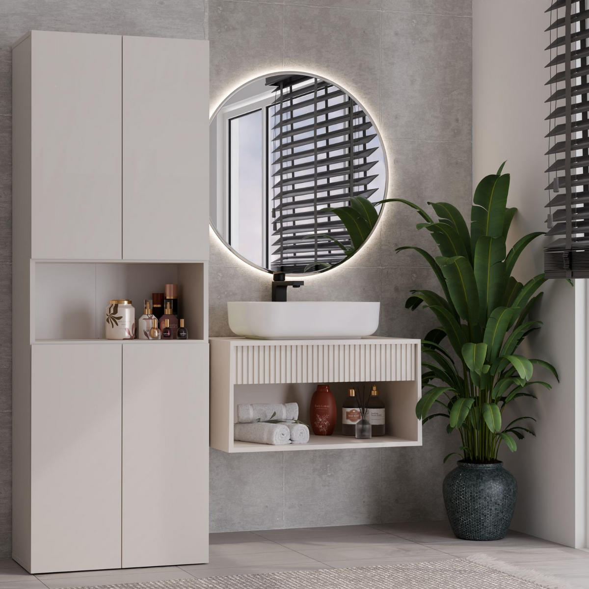 HOCHSCHRANK Billy - Beige, Holzwerkstoff (60/174/30cm) - kommodly