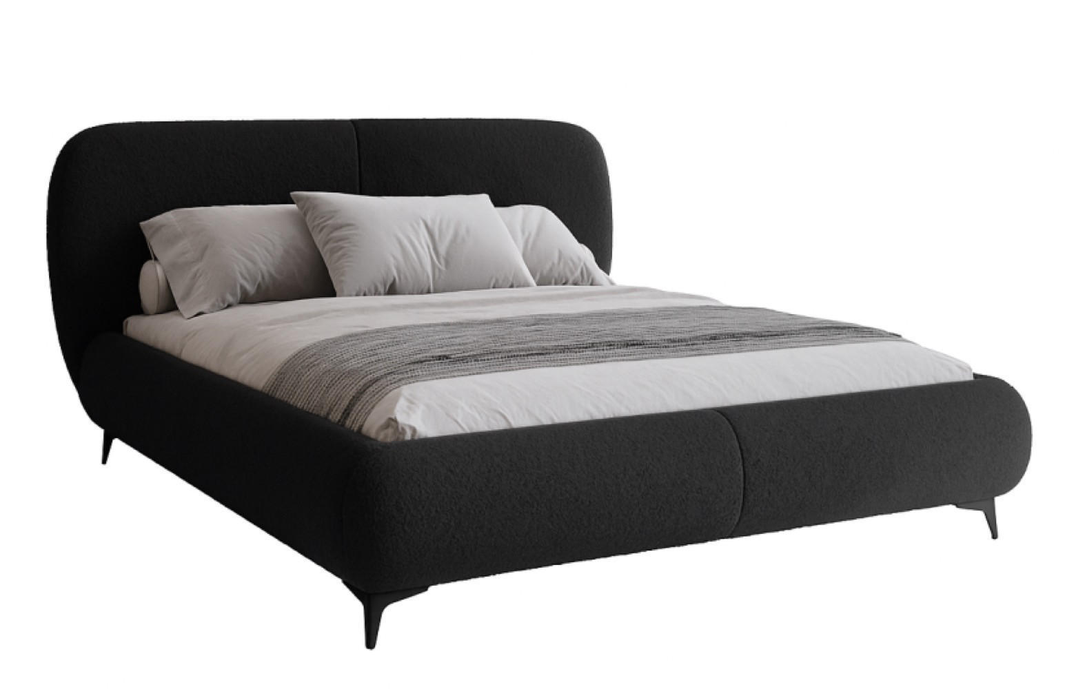 Sepro Meble Bett Schwarz 200x200 cm