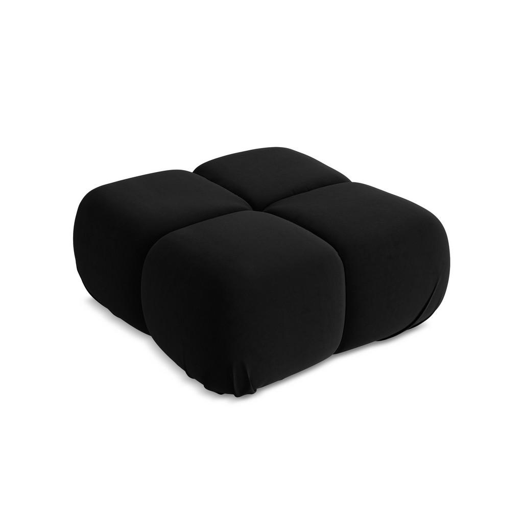 Thumbnail - Makamii Pouf, Schwarz, Textil, 1-Sitzer, Füllung: Schaumstoff, 95x41x95 cm, Made in EU, Wohnzimmer, Hocker, Sitzhocker