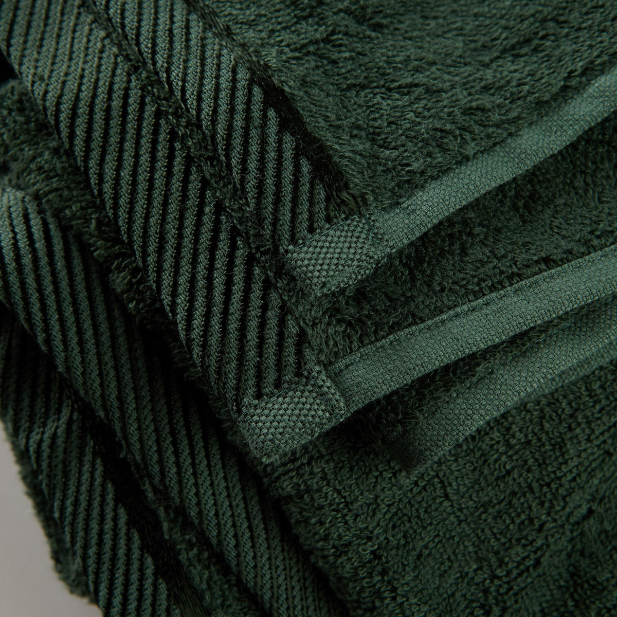 BADETUCH Bambo - Dunkelgrün, Textil (100/150cm) - home&you