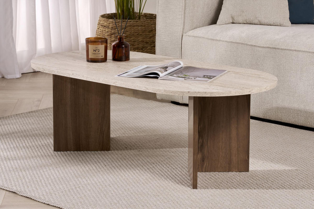 COUCHTISCH sable - Weiß, Holz (119/60/40cm) - Habitat Garten