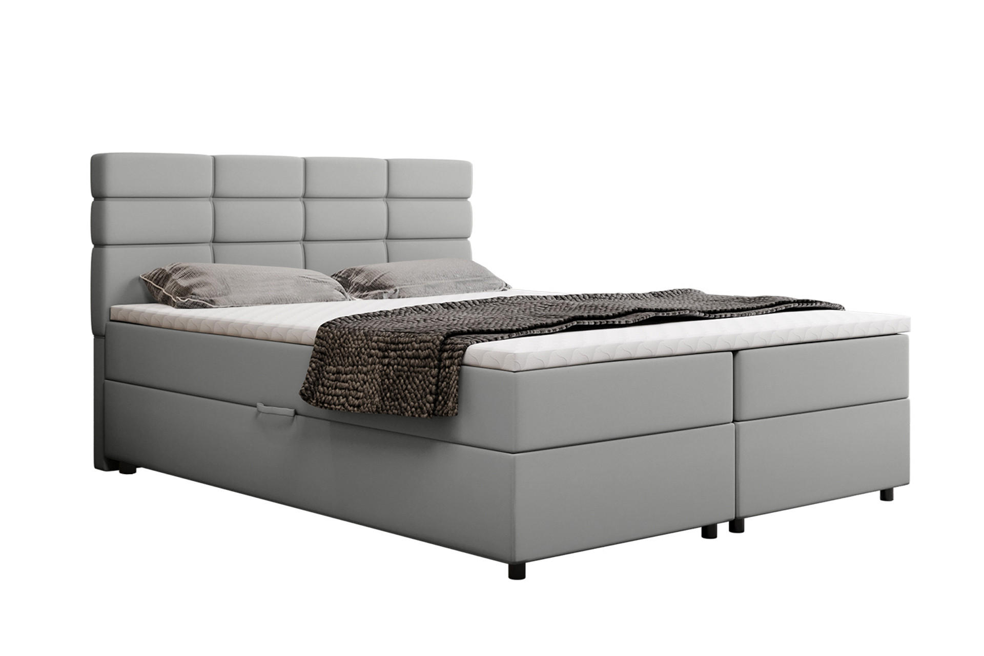 Homesy Boxbett Dunkelgrau 160x200 cm