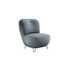 SESSEL LUIS, Skandinavischer Stil – Freistehend, 82×56×82 cm, NAVY - Blaugrau/Schwarz, Holz/Textil (82/82/66cm) - DomoHome