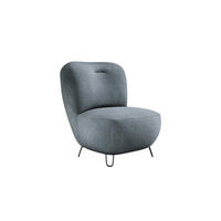 SESSEL LUIS, Skandinavischer Stil – Freistehend, 82×56×82 cm, NAVY - Blaugrau/Schwarz, Holz/Textil (82/82/66cm) - DomoHome
