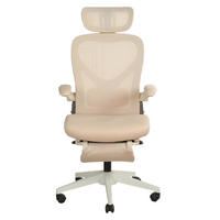 DREHSTUHL DE-40943 mit klappbarer Rückenlehne und 3D-Kopfstütze Creme - Creme, Metall (62/129/48.5cm) - ComfortXL