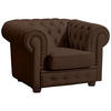 SESSEL Kalea Bezug pigmentiertes Nappaleder Buche nussbaum dunkel / braun - Braun, Leder (110/76/98cm) - 58aufmkessel