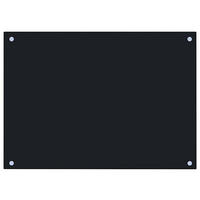 KÜCHENRÜCKWAND Glas 70x50 cm Schwarz Wand-Spritzschutz - Schwarz, Glas (70/50/0.6cm) - DELUKE
