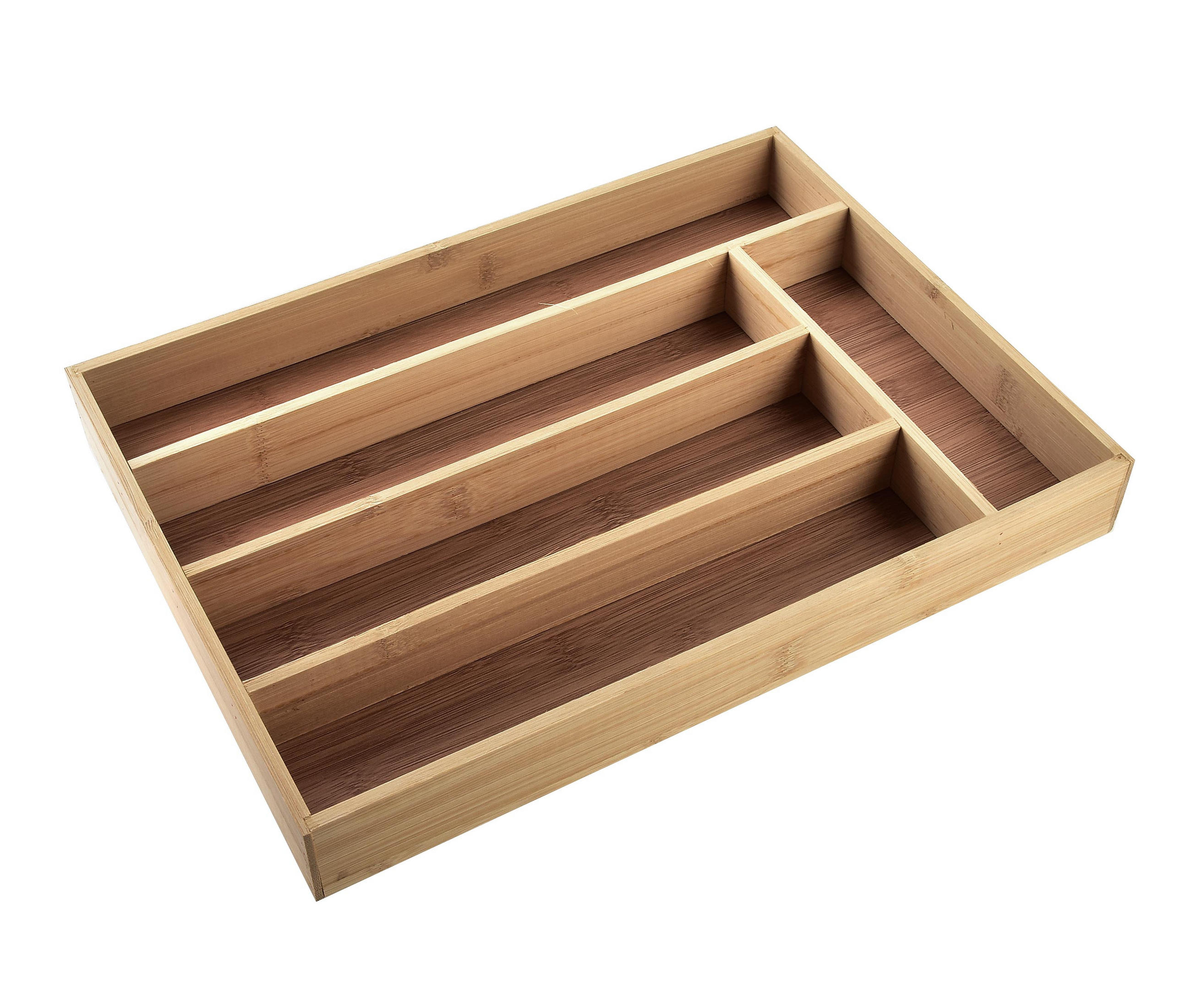 BESTECKSCHUBLADENEINSATZ Rais Braun 38/24/4 cm Holz - Braun, Holz (24/4/38cm) - Mondex