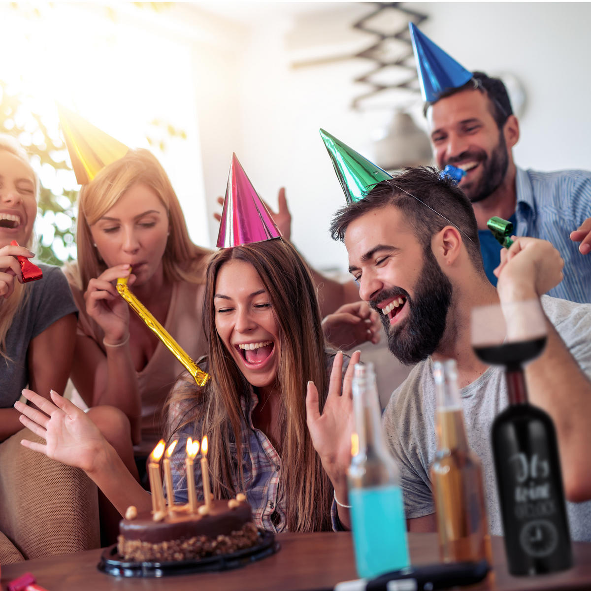 WEINFLASCHE - Transparent, Glas (0.75L) - Relaxdays