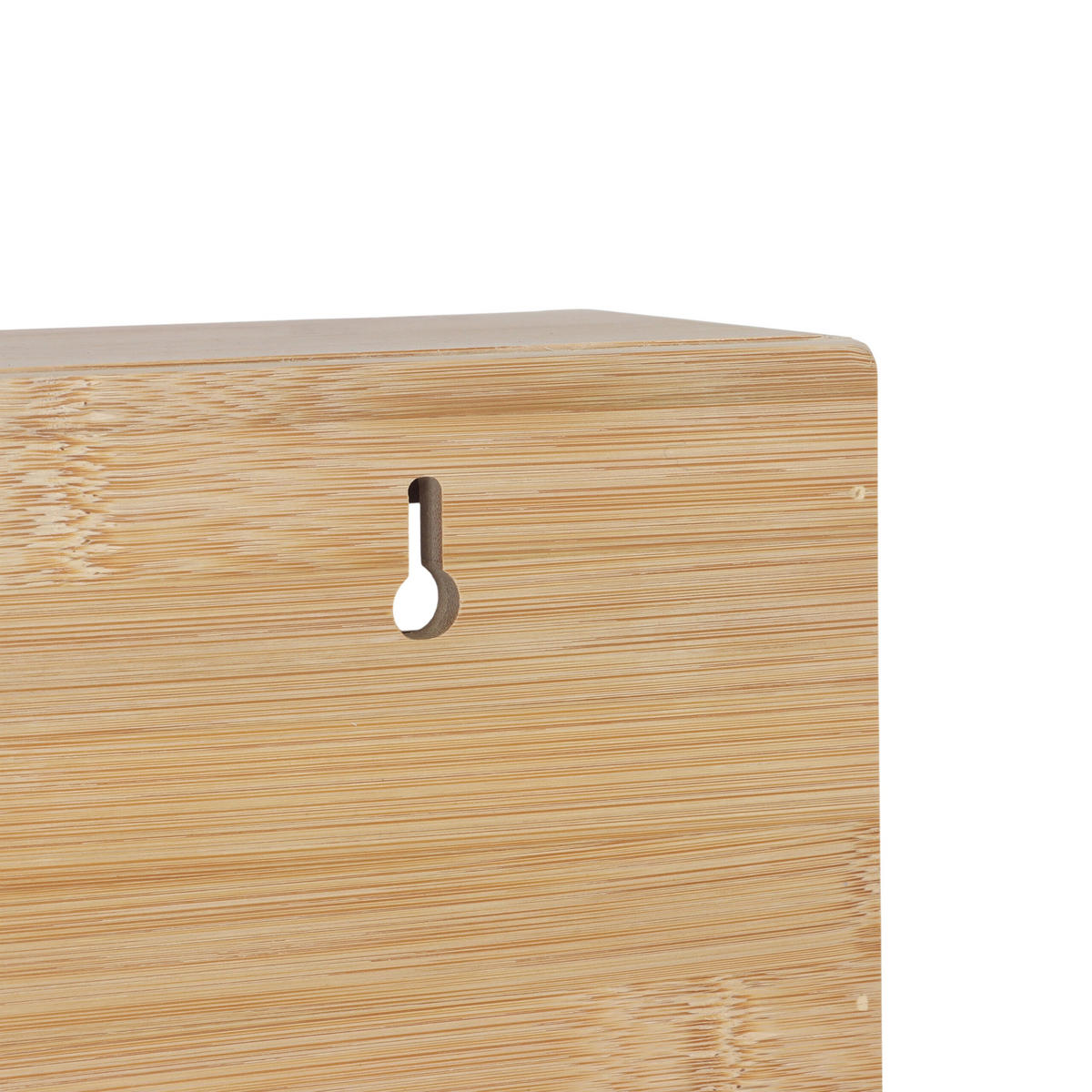 DRŽIAK na role - svetlohnedá, kov/drevo (37/25/10cm) - Relaxdays