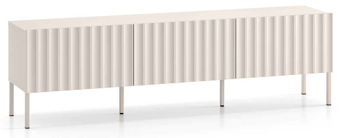 TV-LOWBOARD Derriva Hellbeige 170 cm - Ecru/Beige, Holzwerkstoff/Metall (169.8/49.7/37cm) - Selsey