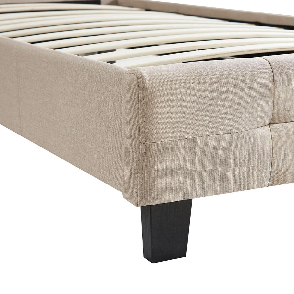 POLSTERBETT OHIO 90X200 CM - Beige, Textil (90/200cm) - CARO-Möbel